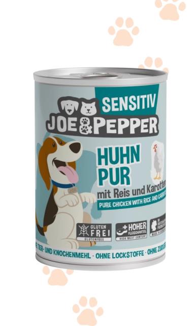 Dog Sensitiv Huhn pur mit Reis und Karotte 400g Dose