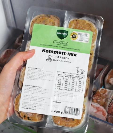 Komplett-Mix Huhn & Lachs Würfel 8x50g Packung