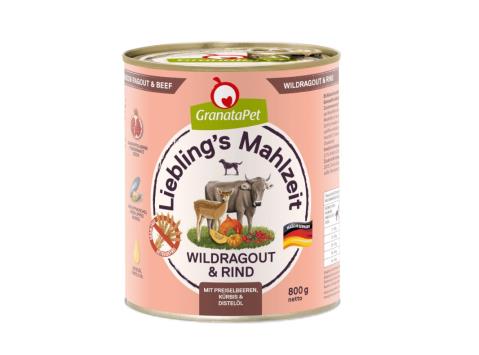 Lieblings Mahlzeit Wildragout & Rind 800g Dose