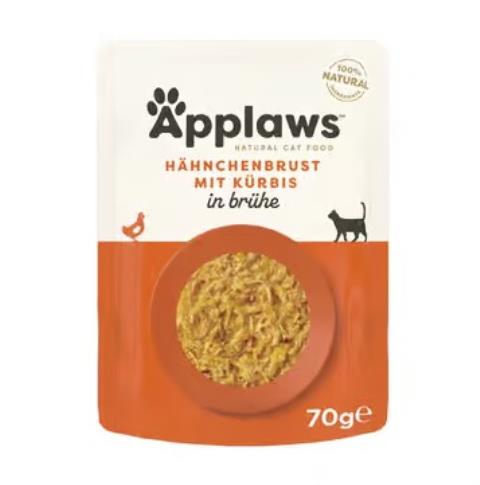 Hühnerbrust mit Kürbis 70g Pouch