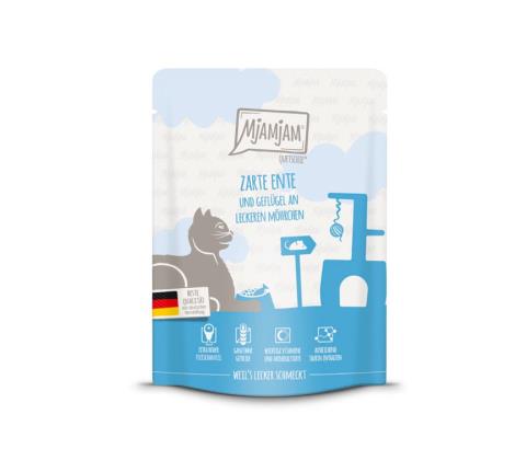 zarte Ente & Geflügel an Möhrchen 125g Pouch