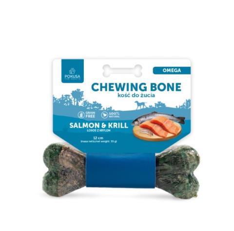 chewing bone OMEGA mit Rind & Lachs 17cm lang