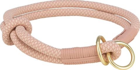 Soft Rope Zug-Stopp-Halsband Rosa/Hellrosa Gr. XS - 30cm