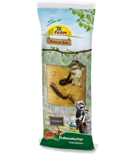 Peanut Bar Erdnussbutter mit Regenwürmern 350g Packung