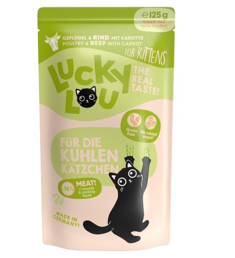 Lifestage Kitten Geflügel & Rind 125g Pouch