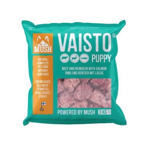 VAISTO PUPPY Rind-Rentier-Lachs 800g Packung