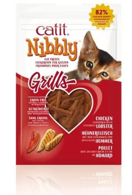 Nibbly Grills Hühnerfleisch & Hummer 30g Packung