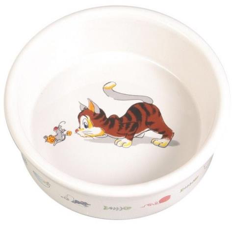 Keramiknapf Comic-Katze mit Maus 200ml