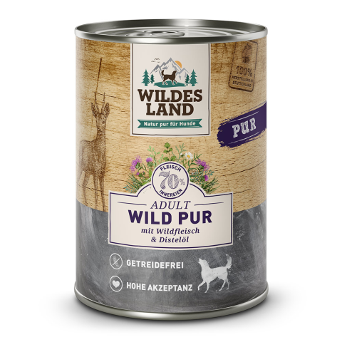 Wildes Land Wild PUR mit Distelöl  400g Dose