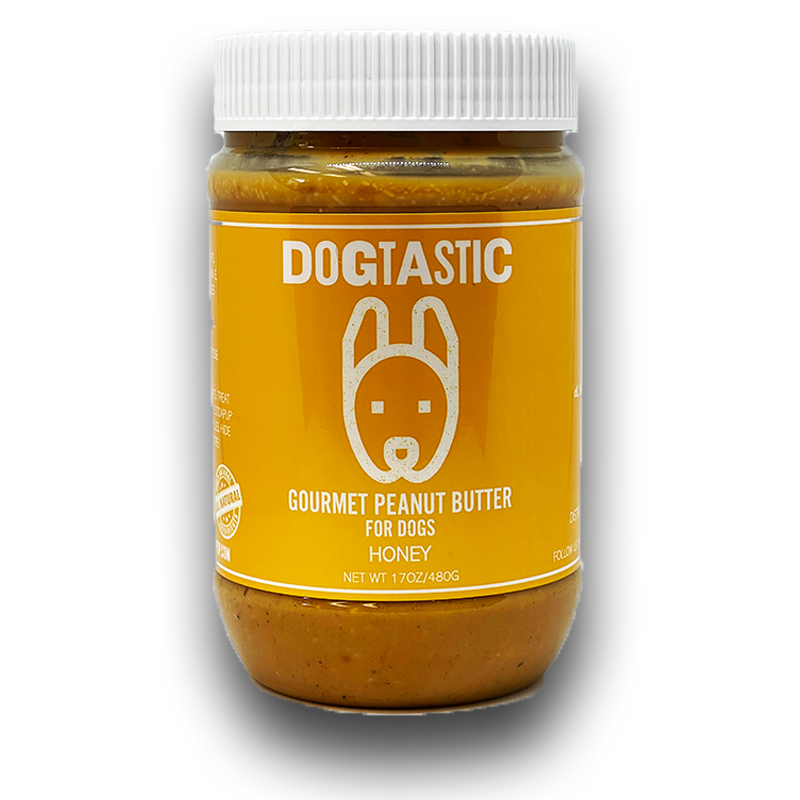 Dogtastic Gourmet Erdnussbutter mit Honiggeschmack 480g Glas