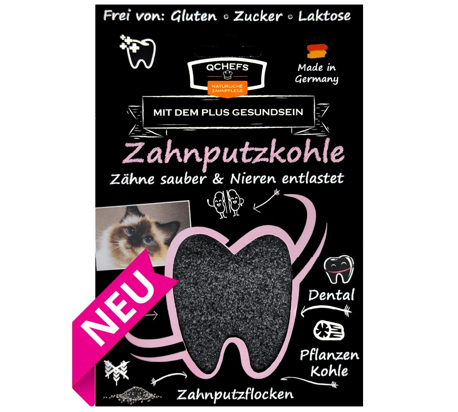 Zahnputzkohle Katze 70g Packung