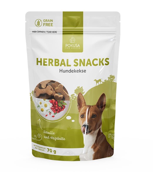 Hundekekse Herbal Snacks 70g Packung