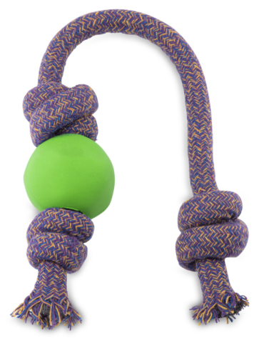 Beco Ball with Rope Grün Small