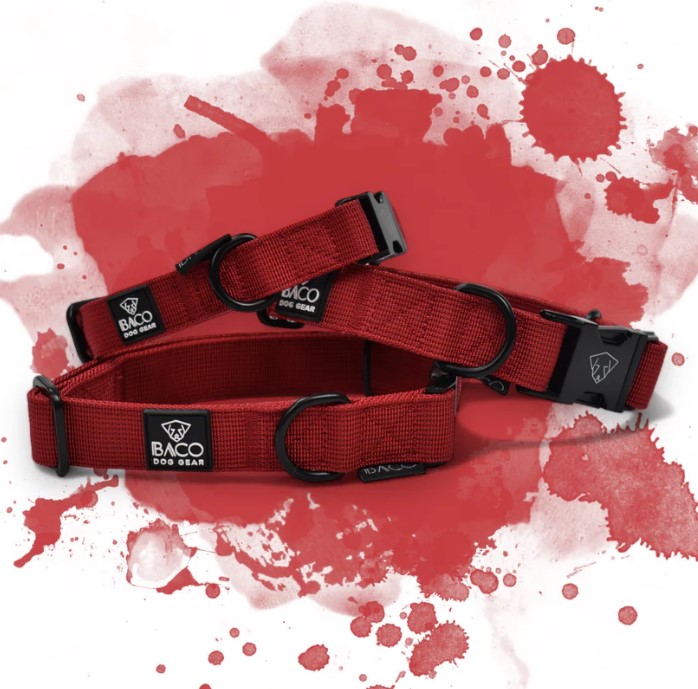 Hundehalsband Classic Rot Gr. L