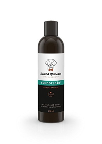 Shampoo "Knuddelbär"  für dunkles Fell 250ml Flasche