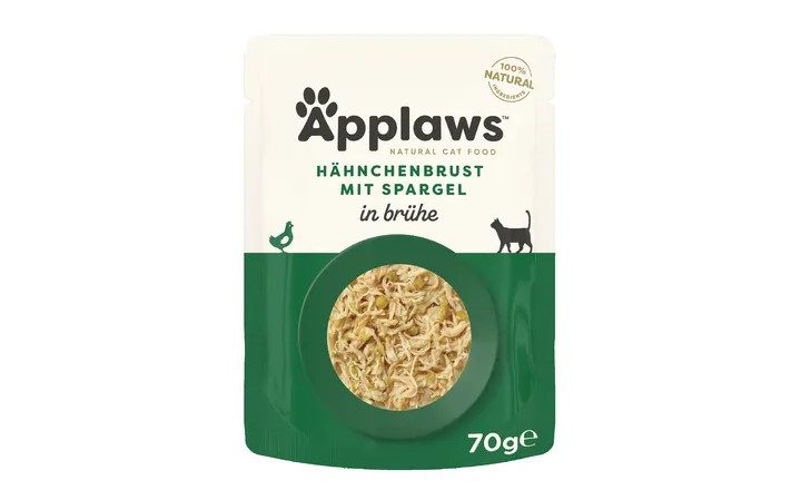 Hühnerbrust mit Spargel 70g Pouch