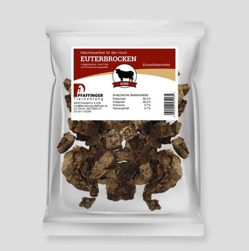 Euter getrocknet 250g Packung