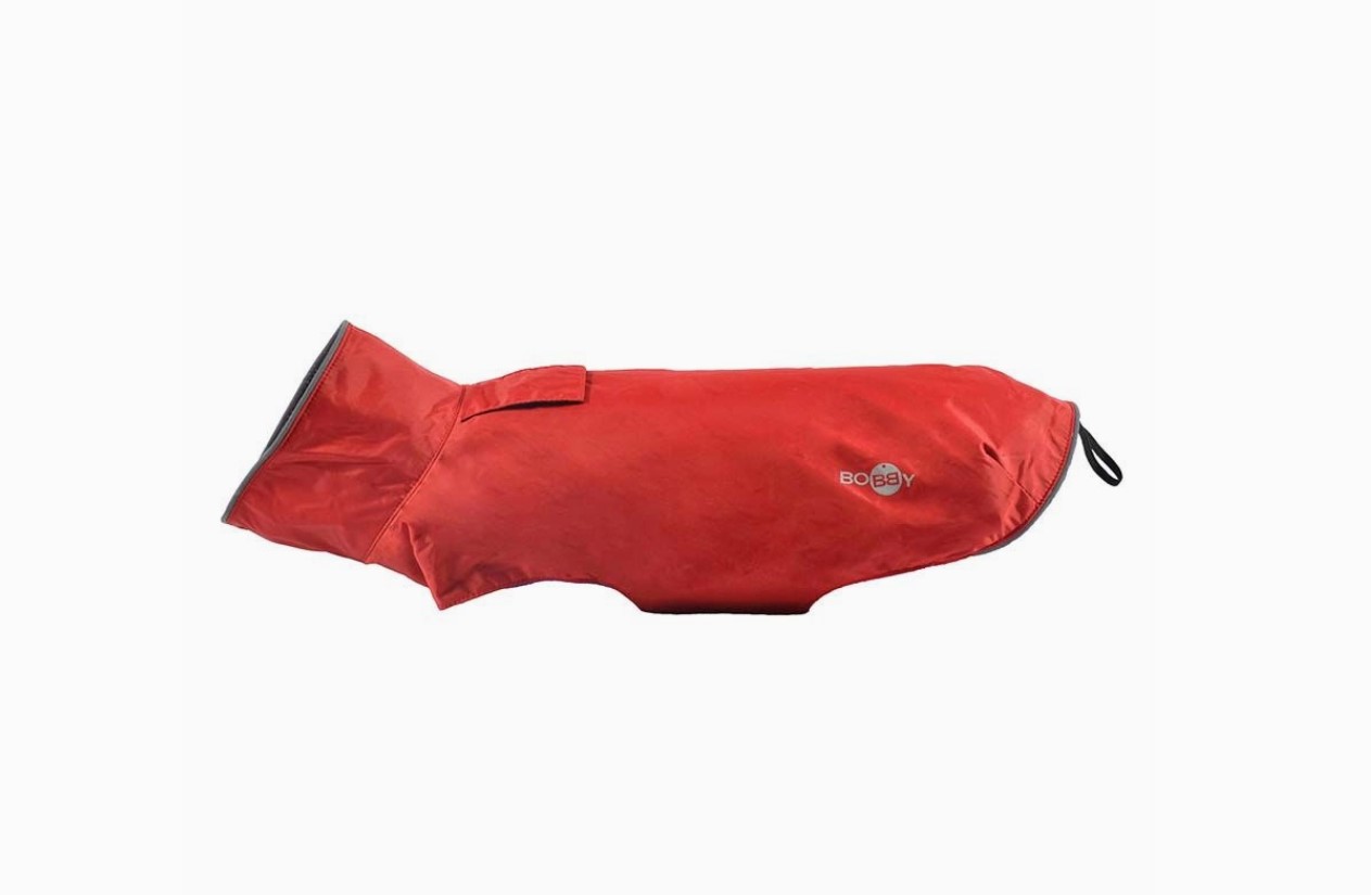 Regenmantel Bobby für Hunde - Rot 48cm Rückenlänge