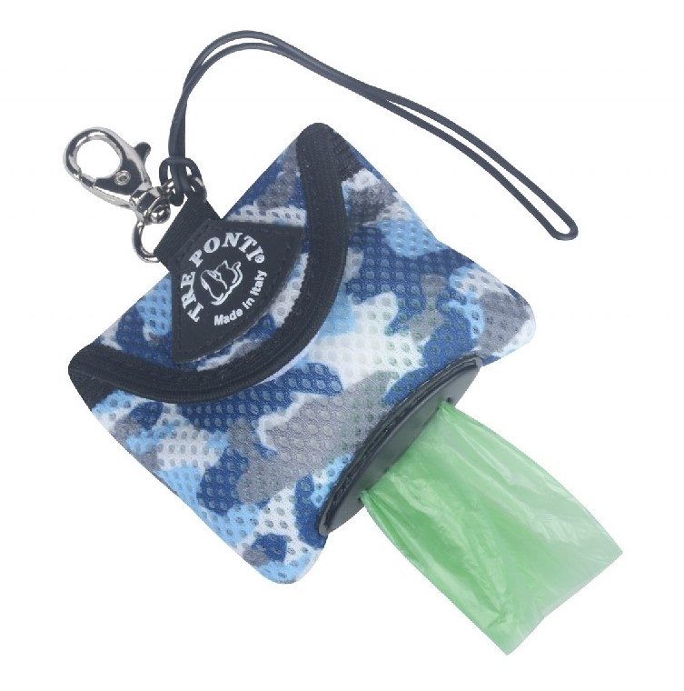 Hygienic Bag Dispender Camouflage Kotbeutel-Spender Blau
