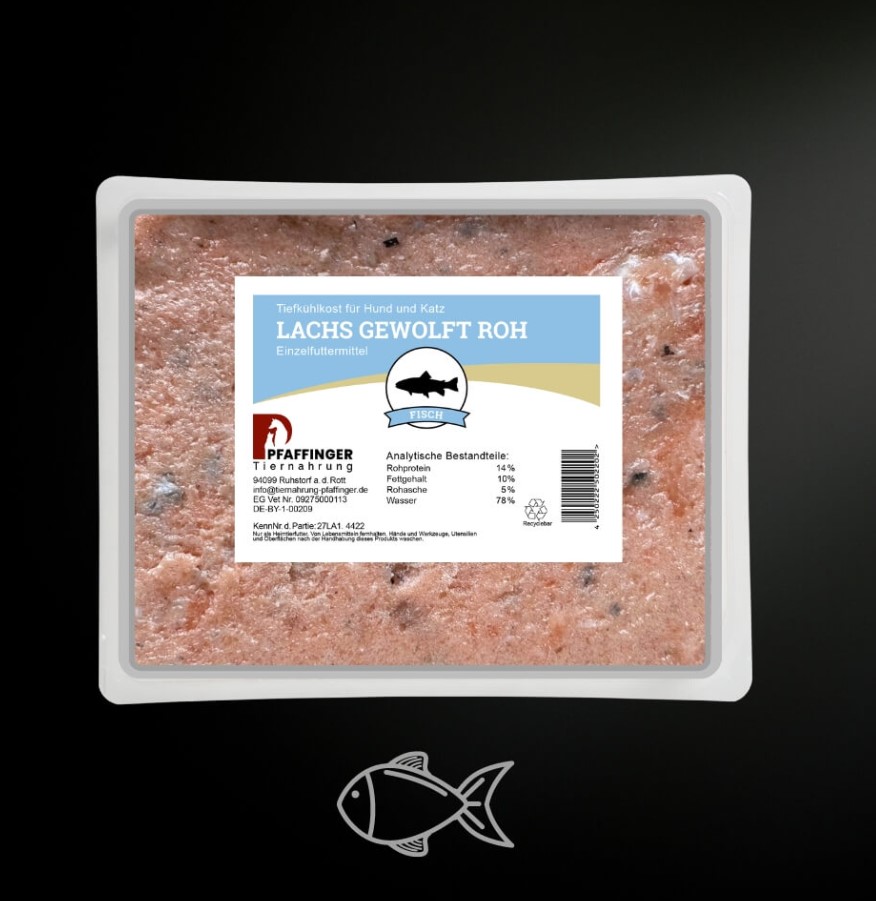 Lachs gewolft 500g Packung