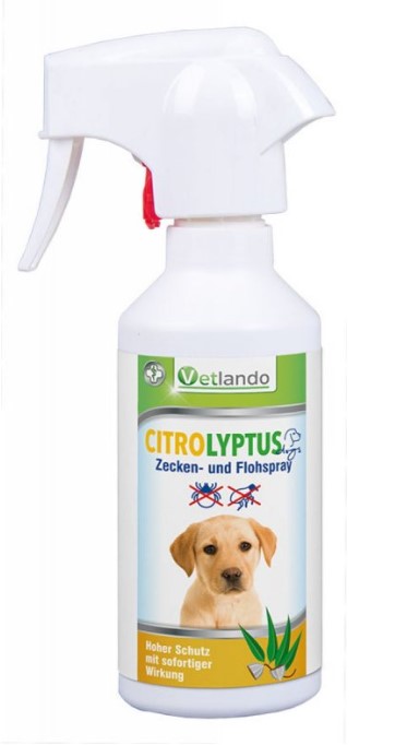 Citrolyptus Zecken- und Flohspray Hund 250ml Flasche