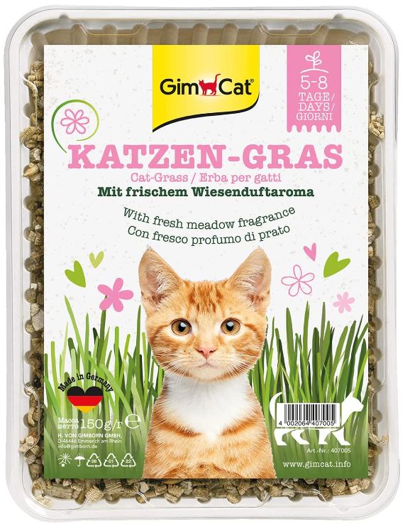 Katzen - Gras mit Wiesenduft 150g Packung