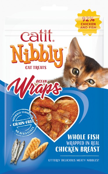 Catit Nibbly Wraps Fisch mit Hühnerbrust